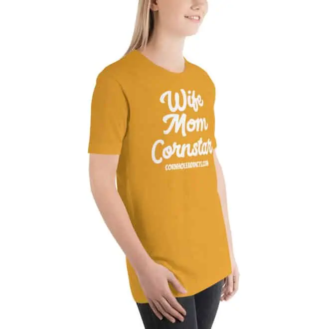 unisex staple t shirt mustard right front 6356f2d5a7a4a