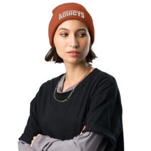 waffle beanie rust front 63446f68e0159