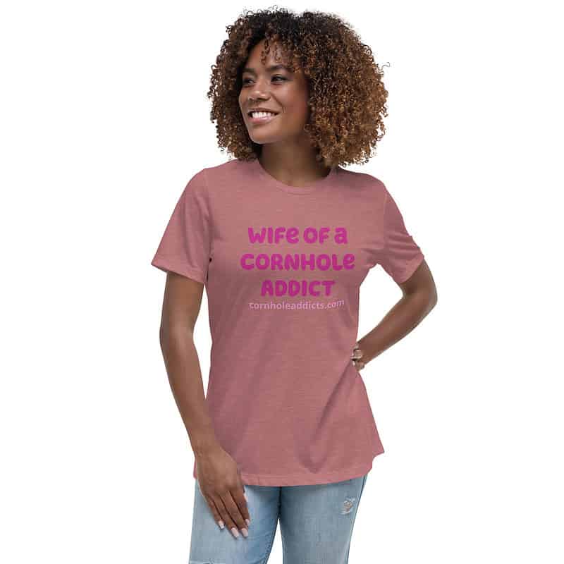 womens relaxed t shirt heather mauve front 6356f601353d8