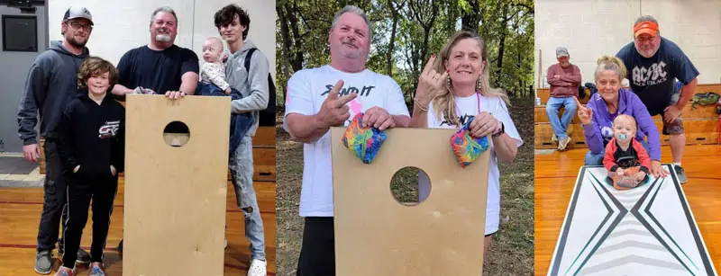 Cornhole is a family affair