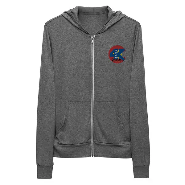 4K Embroidered Unisex Zip Hoodie - Image 2
