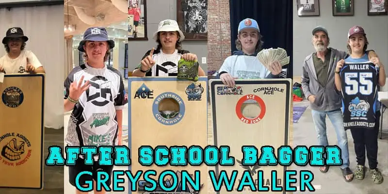 Greyson Waller cornhole player from Chesapeake, Virginia