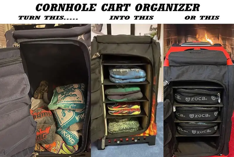 Cornhole Cart Organizer for the Zuca Sport and Zuca Pro