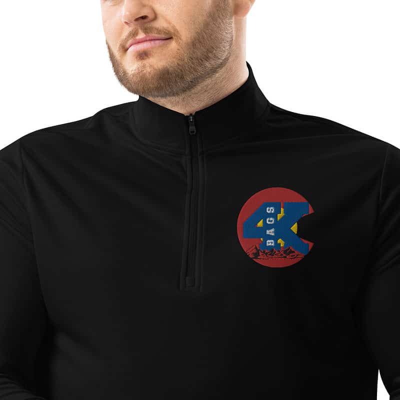 adidas quarter zip pullover black zoomed in 63b864fa6dc9c