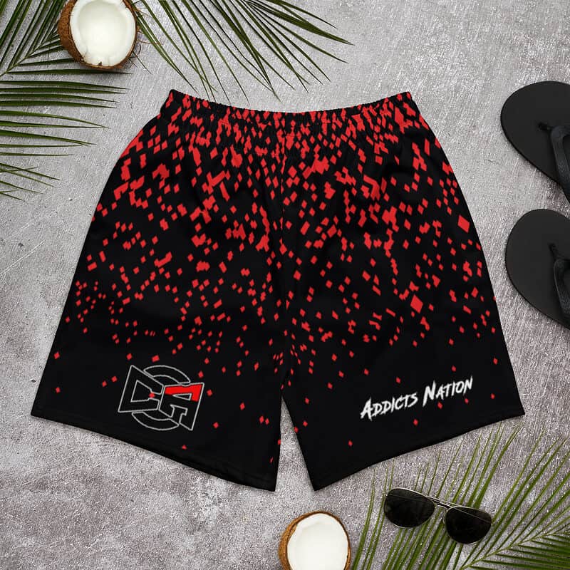 all over print mens recycled athletic shorts white front 63c809db6bc10