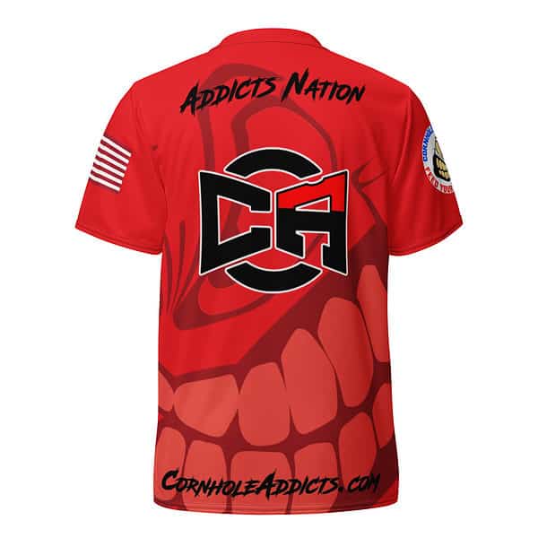 Red Faded Sport Jersey - Image 5
