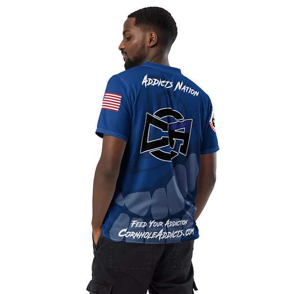 Blue Faded Sport Jersey - Image 4