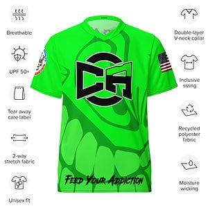 lime faded jersey