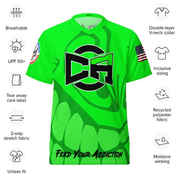 Lime Faded Sport Jersey - Image 4