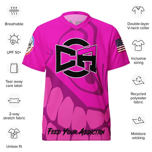 Pink Faded Sport Jersey - Image 3