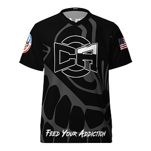Black Faded Sport Jersey