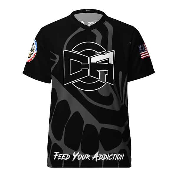 Black Faded Sport Jersey