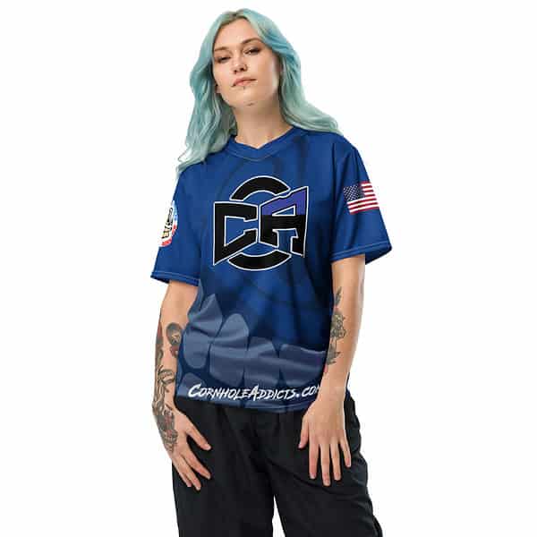 Blue Faded Sport Jersey - Image 5