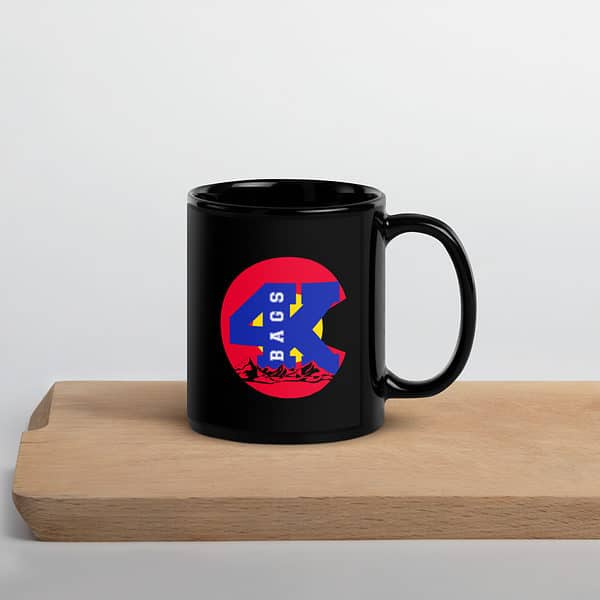 4K Bags Black Glossy Mug