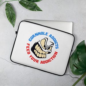 Cornhole Addicts Laptop Sleeve