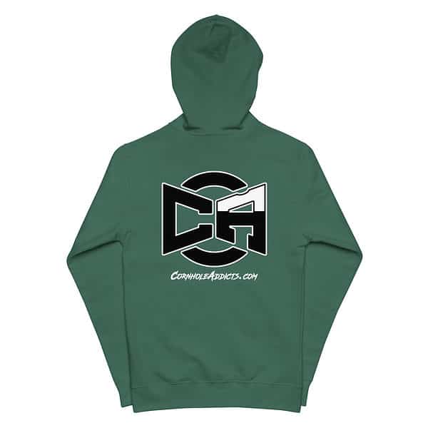 CA Logo Front & Back Fleece Zip Up Hoodie - Image 8