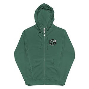 CA Logo Front & Back Fleece Zip Up Hoodie