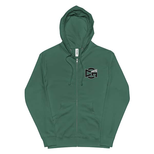 CA Logo Front & Back Fleece Zip Up Hoodie