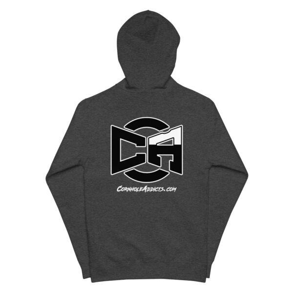 CA Logo Front & Back Fleece Zip Up Hoodie - Image 5