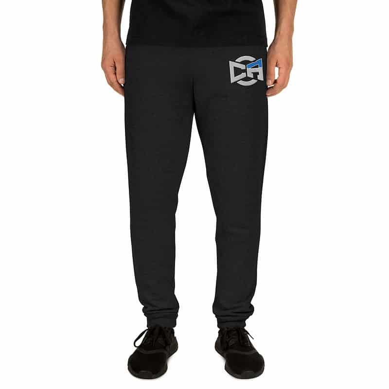 unisex joggers black front 63b77d293e969