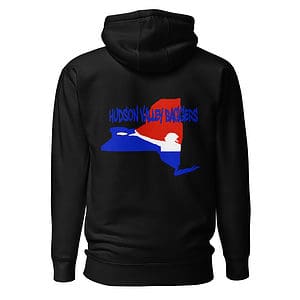 unisex premium hoodie black back 63d31611e1087