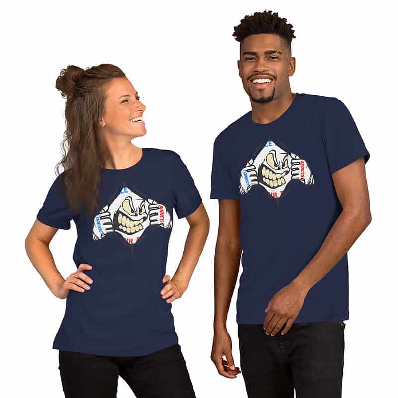 unisex staple t shirt navy front 63d0559b31329