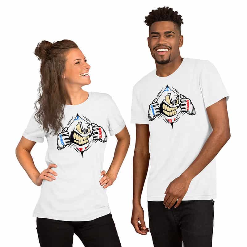 unisex staple t shirt white front 63d0559b36a2f