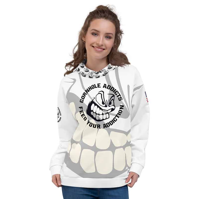 all over print unisex hoodie white front 63dd8cf9822a7