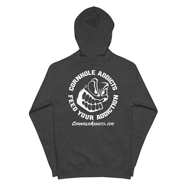 Front & Back Logo Fleece Zip Up Hoodie - Image 5