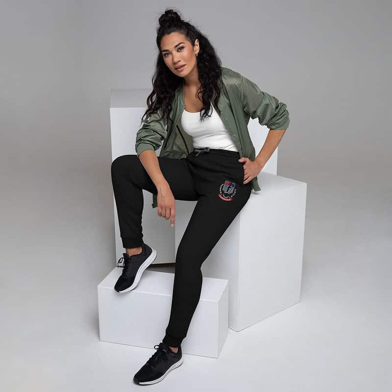 unisex joggers black left front 63e64efcf2402