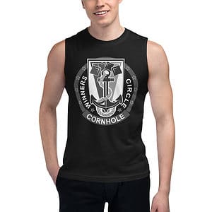 unisex muscle shirt black front 63ee44062928e