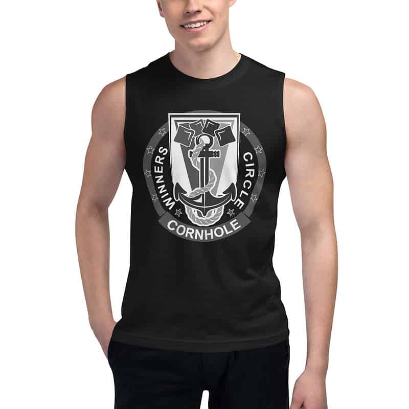 unisex muscle shirt black front 63ee44062928e