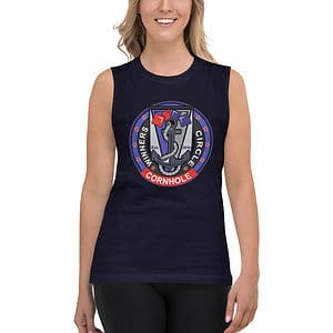 unisex muscle shirt navy front 63e64d7a375d6