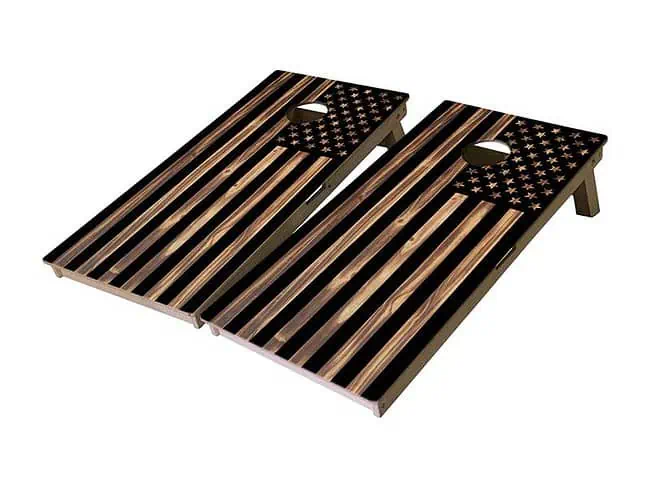 Burnt Flag Cornhole Boards