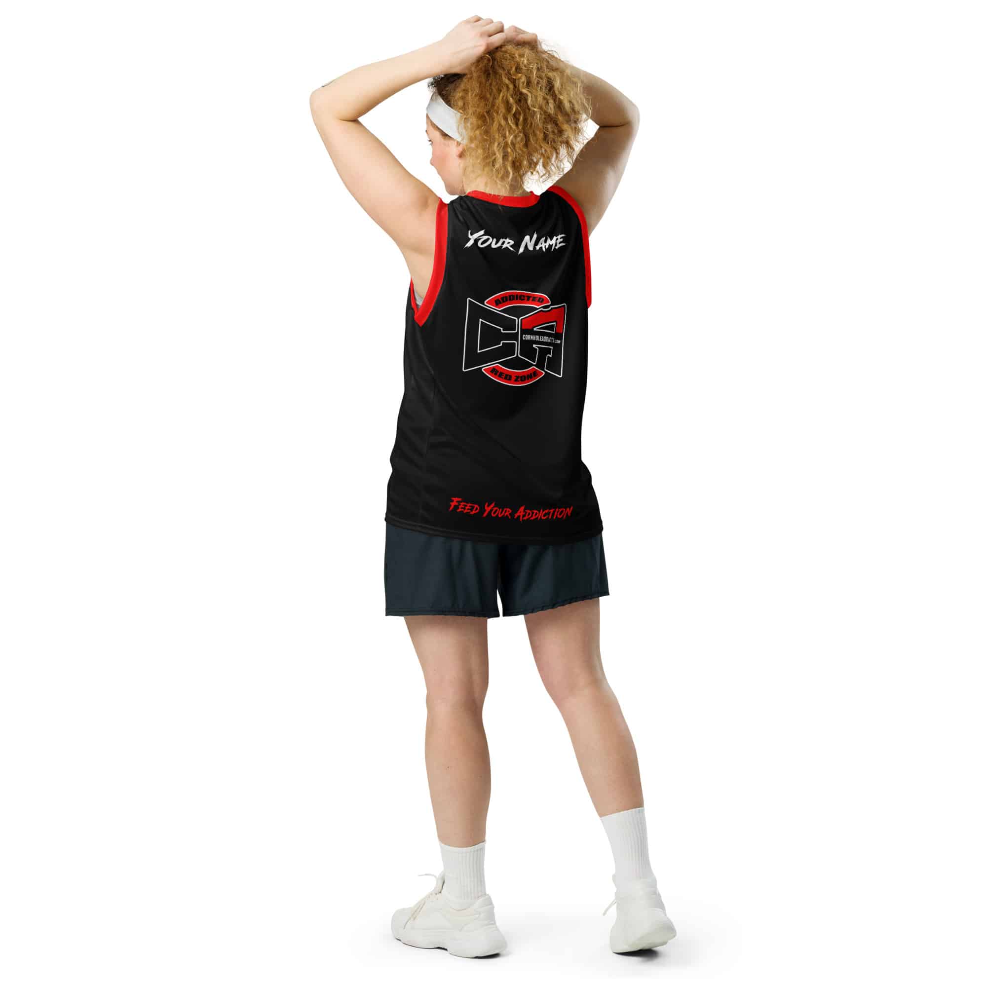 Black and Red Sleeveless Jersey 5 Black and Red Sleeveless Jersey - Image 5