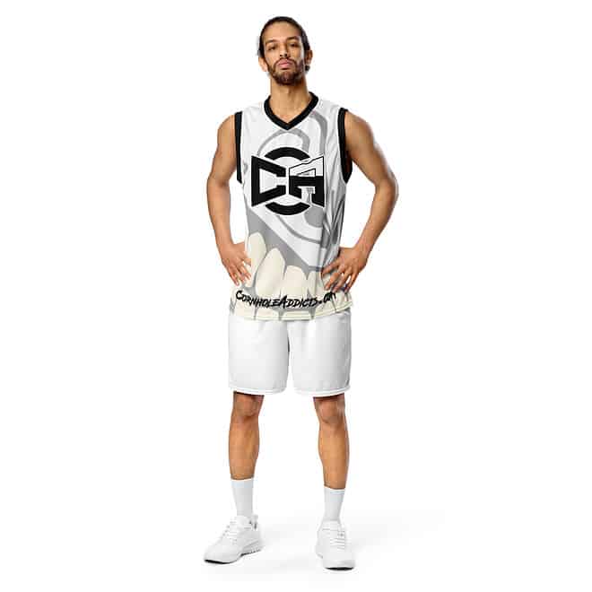 White Faded Sleeveless Jersey - Image 4