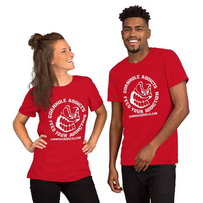 White Logo Front Unisex Tee - Image 4
