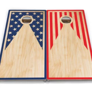 Stars and Stripes Triangle Cornhole Boards