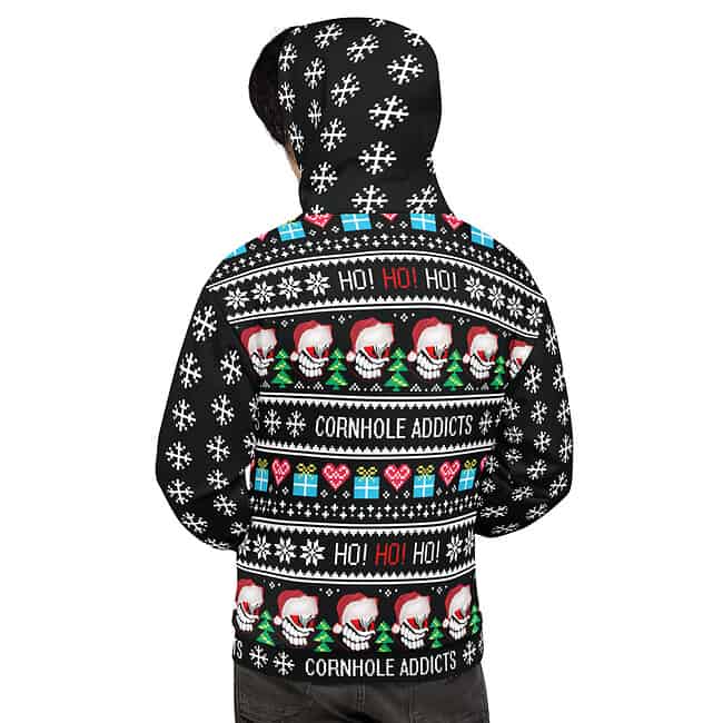 Christmas Addict Ugly Sweater Hoodie - Image 2