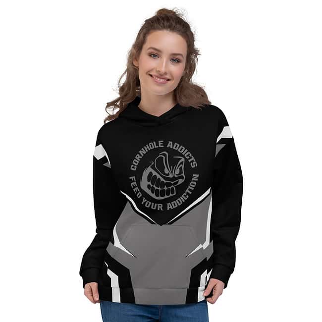 Blacked Out Print Hoodie - Image 2
