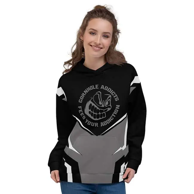 Blacked Out Print Hoodie - Image 2