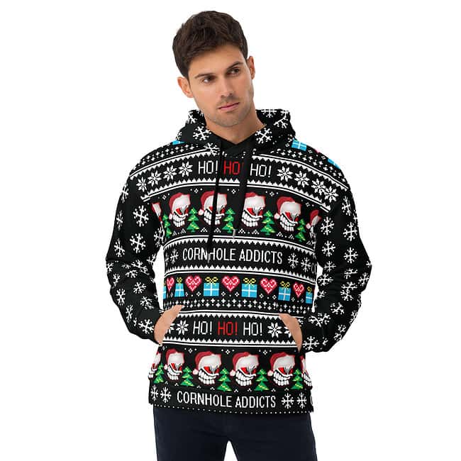 Christmas Addict Ugly Sweater Hoodie - Image 4