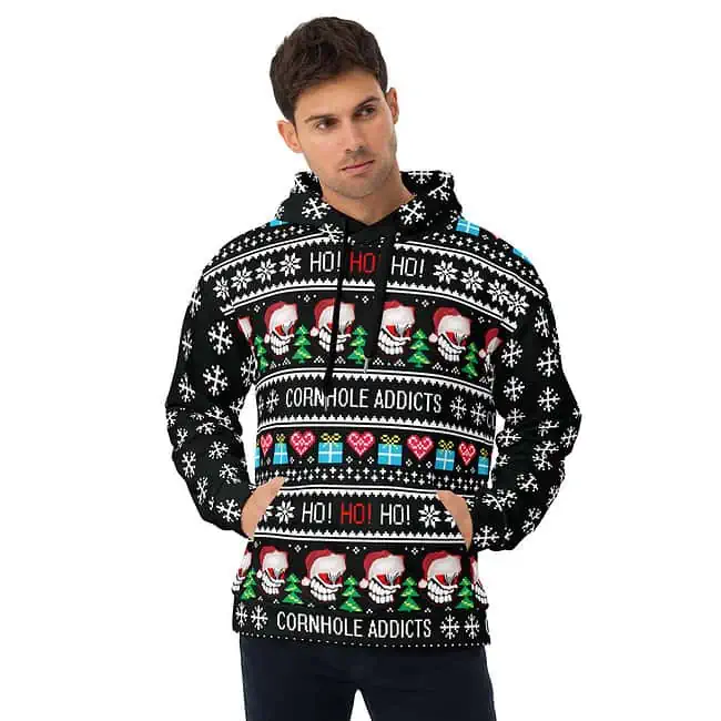 Christmas Addict Ugly Sweater Hoodie - Image 4