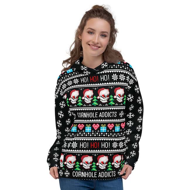 Christmas Addict Ugly Sweater Hoodie