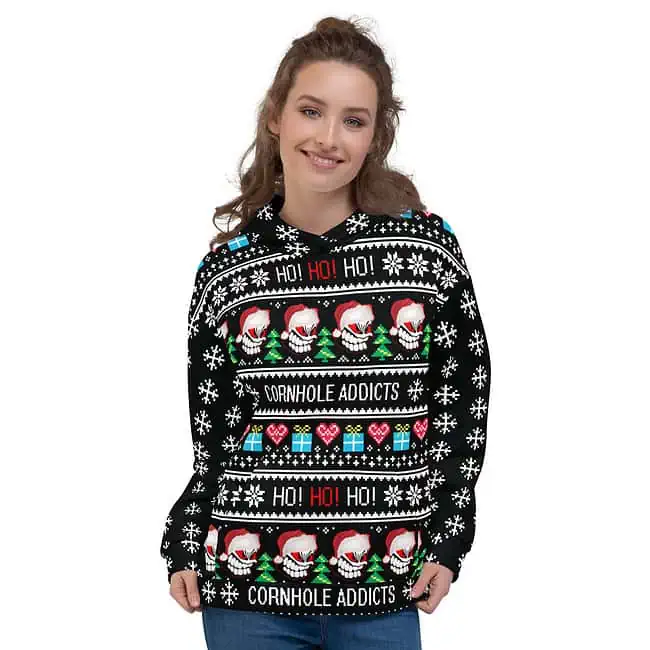Christmas Addict Ugly Sweater Hoodie