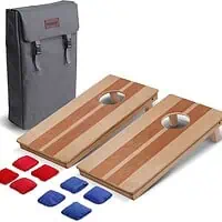 Mini Cornhole Set with Boards, Bags & Travel Pack