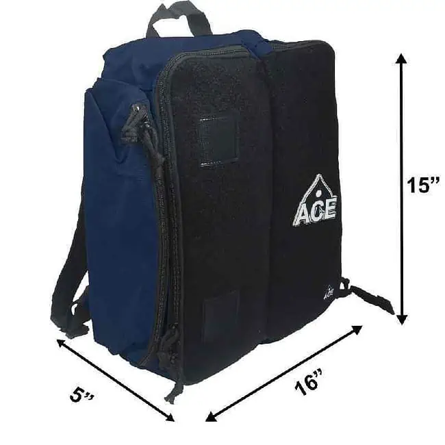 Velcro Cornhole Backpack - Blue - Image 2