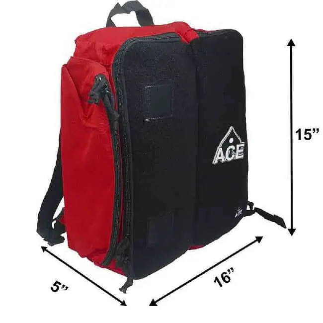 Velcro Cornhole Backpack - Red - Image 2