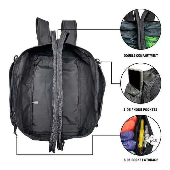 Velcro Cornhole Backpack - Blue - Image 4