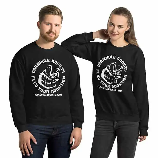 unisex crew neck sweatshirt black front 65dcc1637b987